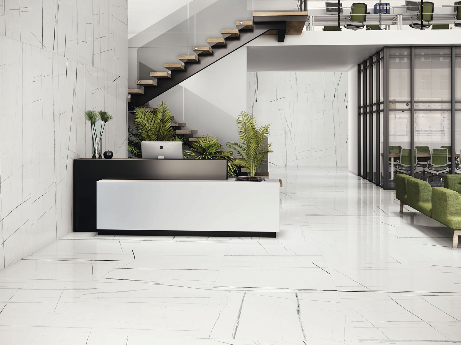 120x260 Titanium Black pulido Гранит керамический