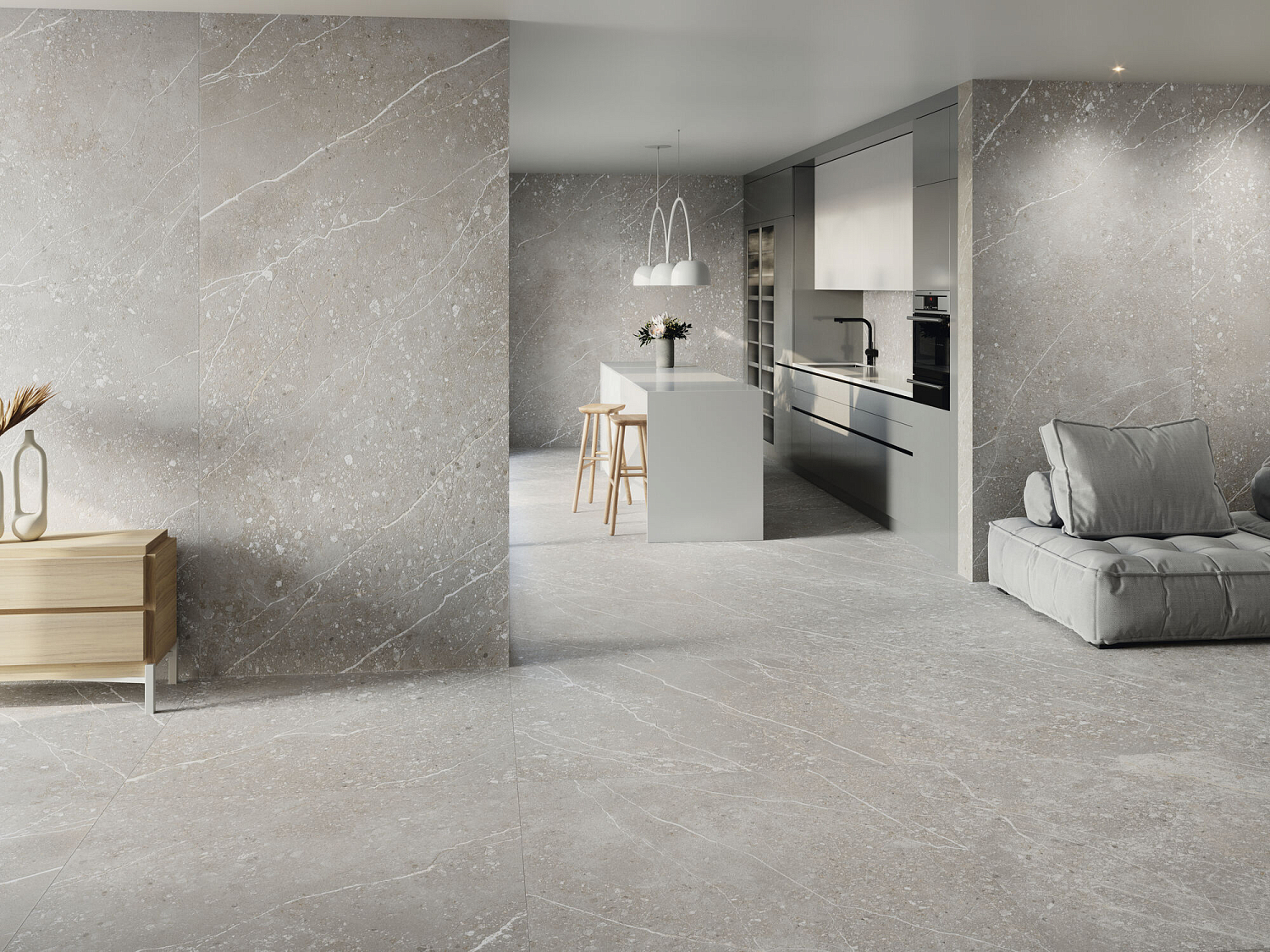 120x260 Volcano Avorio Гранит керамический