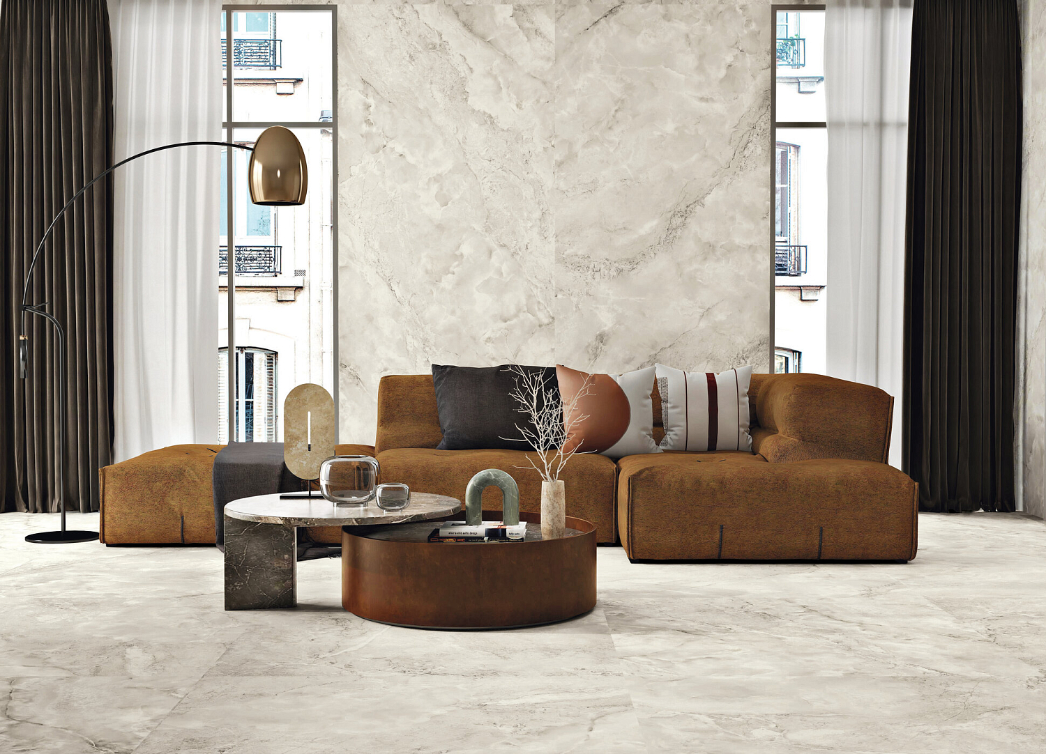 120x280 Aura Ivory Natural Гранит керамический