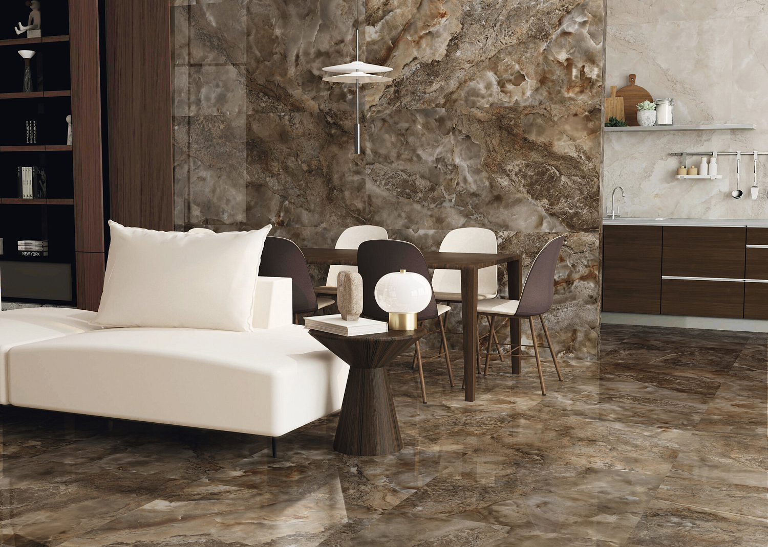 120x280 Aura Ivory Natural Гранит керамический