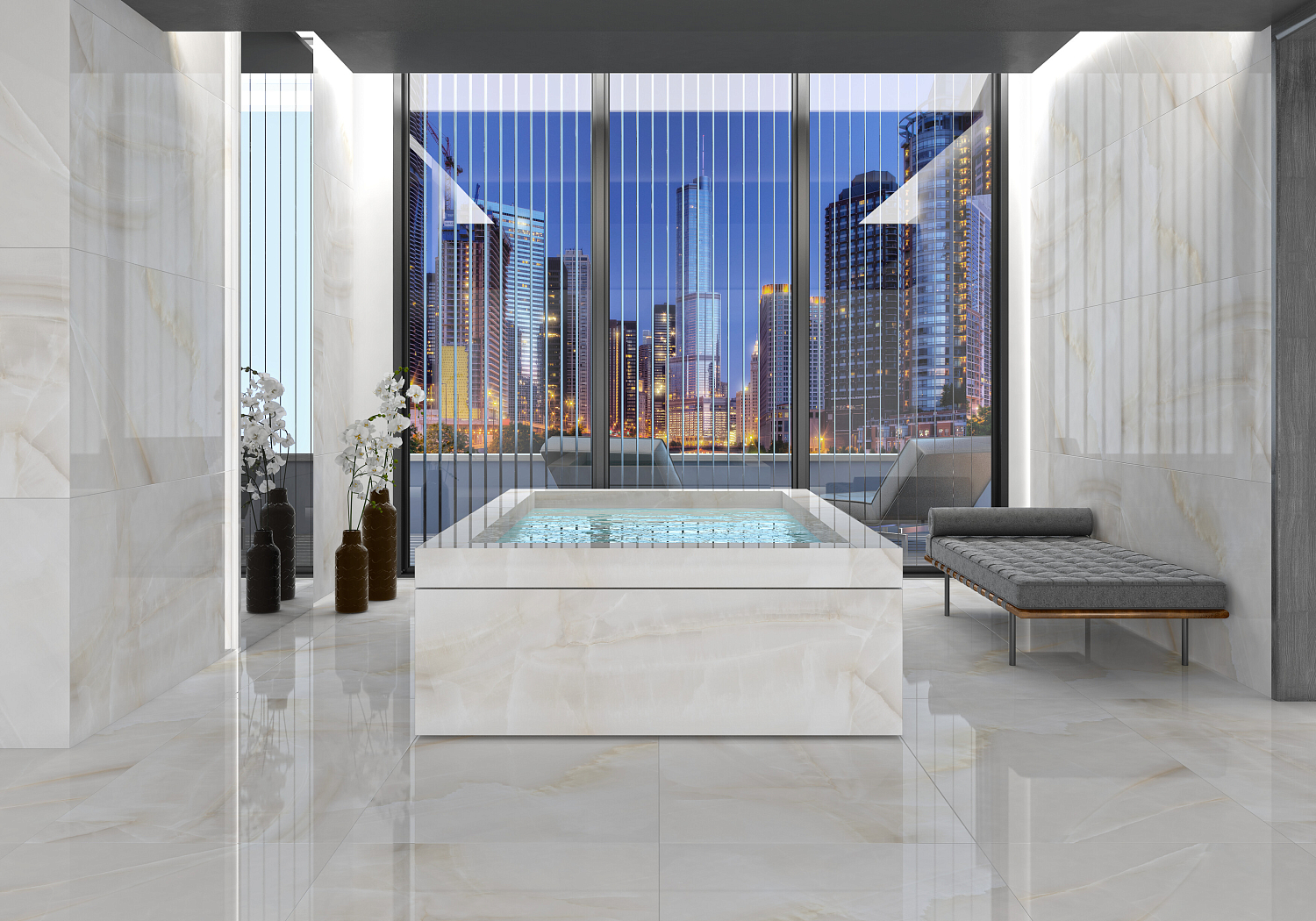 120x280/6мм Varese Onice Pulido Гранит керамический