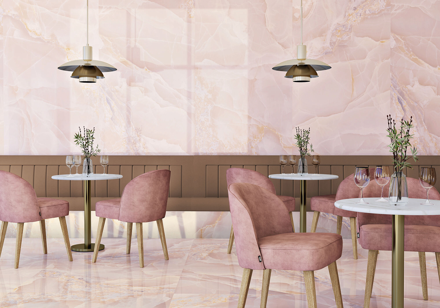 120x260 Onyx Bleu Pulido rect. Гранит керамический