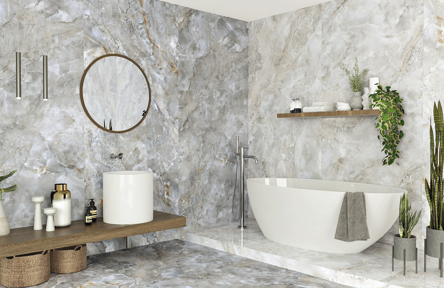 120x280 Aura Ivory Natural Гранит керамический