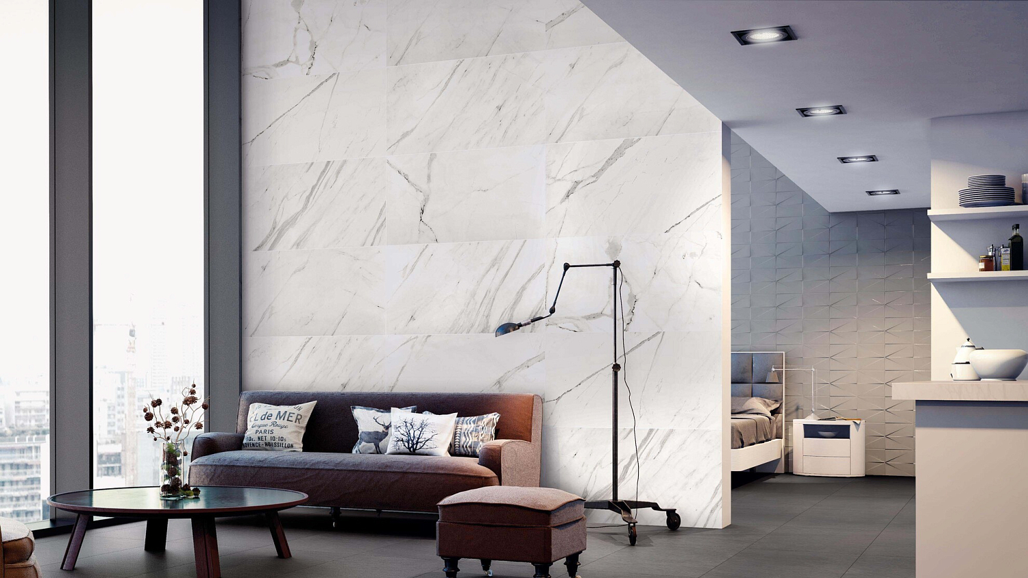 60x120 Baranello White Pul Гранит керамический