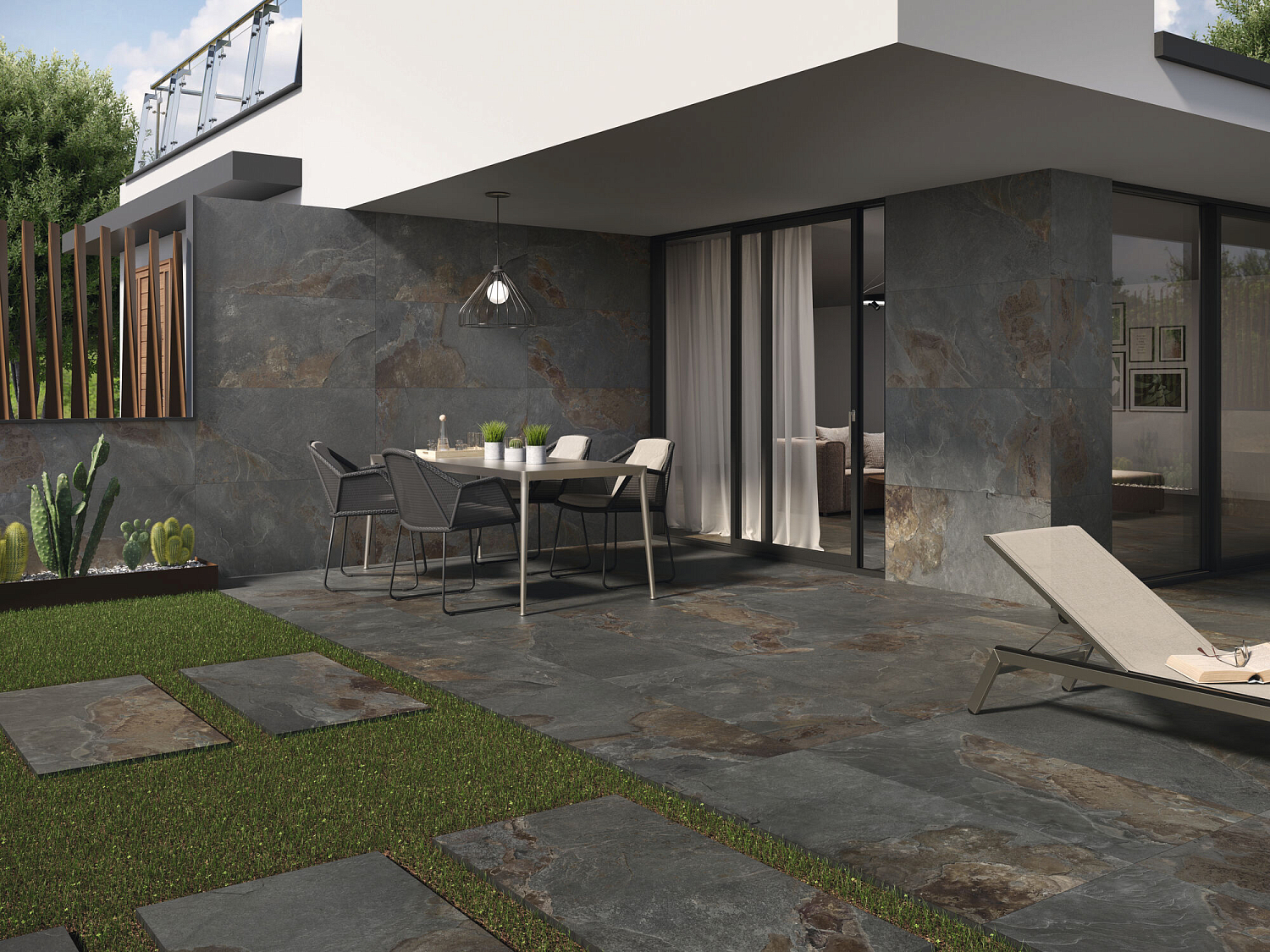 60x120 Slate White Rect Гранит керамический